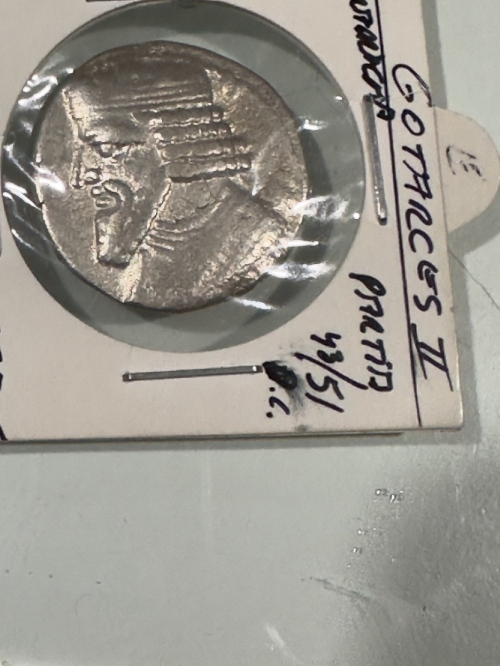 Genuine Silver Coin from about 2000 years ago--Gotarzes II